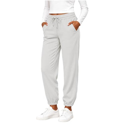 Pantalon Sport Femme, Women Warm Fleece Lined Joggers Sweatpants Wine