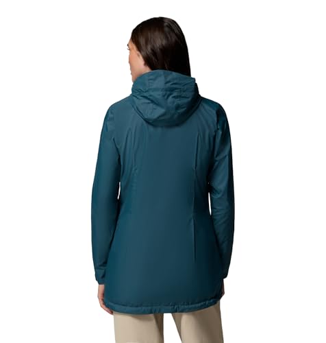 Columbia Womens Switchback II Lined Long Jacket, Everblue, Medium