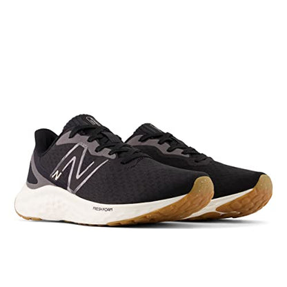 New Balance Women's Fresh Foam Arishi V4 Running Shoe, Black/Light Gold Metallic/Gum 2, 7 Medium US