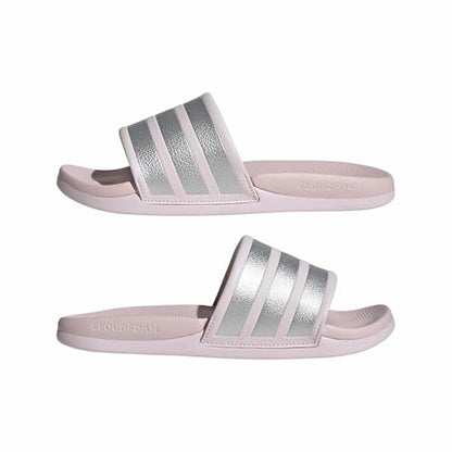 adidas Women's Adilette Comfort 2.0, Almost Pink/Silver Metallic/Almost Pink