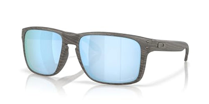 Oakley Oo9487 Holbrook XXL Rectangular Sunglasses, Woodgrain/Prizm Deep Water Polarized, 61 mm