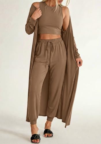BTFBM Lounge Sets For Women 3 Piece Lightweight Sweatsuit Womens Clothes