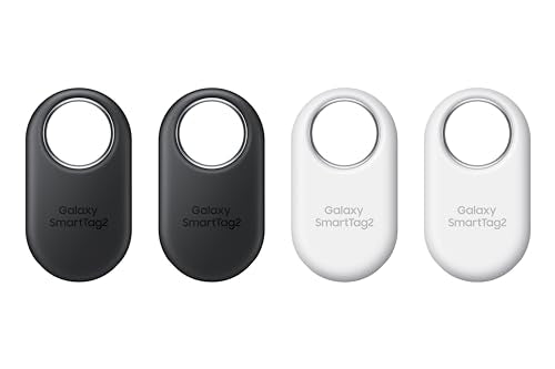 Samsung Galaxy SmartTag2 (4 Pack CAD Warranty) - IP67 Water Resistant Bluetooth Tracker, Long Lasting Battery, NFC tag, Phone, Luggage, pet, Key Finder