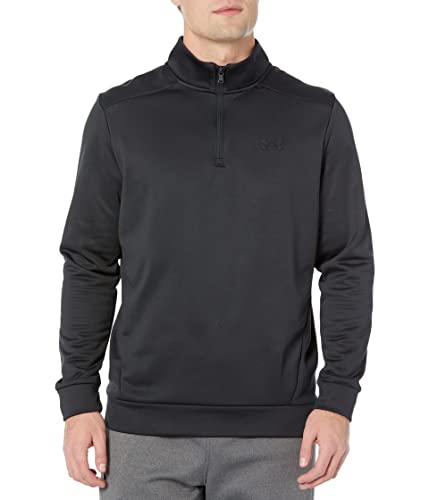 Under Armour Men's Armourfleece 1/4 Zip, (001) Black / / Black, X-Large