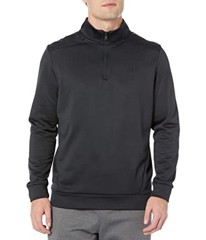 Under Armour Men's Armourfleece 1/4 Zip, (001) Black / / Black, X-Large
