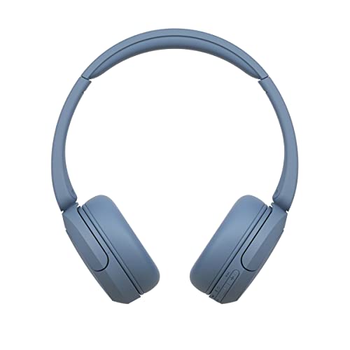 Sony WH-CH520 Wireless Headphones Bluetooth On-Ear Headset with Microphones, Blue