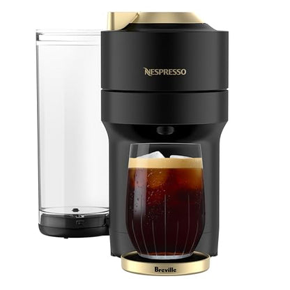 Nespresso Vertuo Pop+ Deluxe Pod Coffee & Espresso Machine Black & Gold