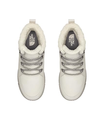 THE NORTH FACE Sierra Mid Lace Ins WP Boots, Wht Dune/Slvr Gy, 7