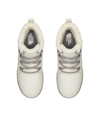 THE NORTH FACE Sierra Mid Lace Ins WP Boots, Wht Dune/Slvr Gy, 7
