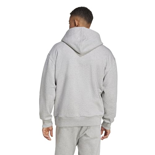 Adidas Men's All SZN Fleece Hoodie, Medium Grey Heather, X-Large
