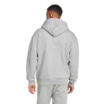 Adidas Men's All SZN Fleece Hoodie, Medium Grey Heather, X-Large