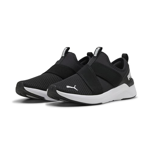Puma Womens Softride Harli Slip on Training Shoes, Puma Black-Puma Black-Puma White
