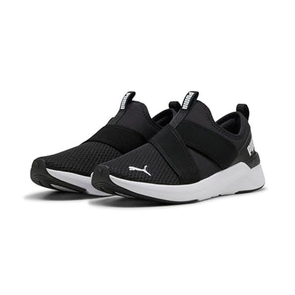 Puma Womens Softride Harli Slip on Training Shoes, Puma Black-Puma Black-Puma White