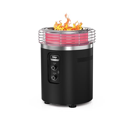 Ninja Fireside360 Smokeless Fire Pit/Patio Heater, Black, OF101C