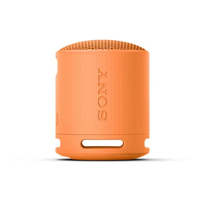 Sony SRS-XB100 Wireless Bluetooth Portable Lightweight Super-Compact Travel Speaker, Extra-Durable IP67 Waterproof & Dustproof, 16 Hour Battery, Versatile Strap, and Hands-Free Calling, Orange New