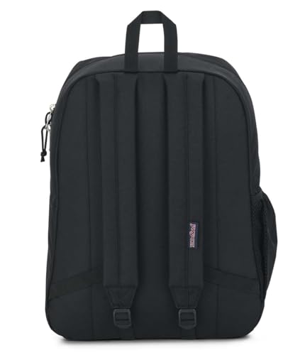 JanSport Cross Town Plus Laptop 26L Backpack, Black | 15 inch Padded Laptop Sleeve, Water Bottle Pocket, Commuter Rucksack for Travel