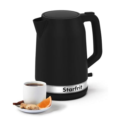 Starfrit Electric Kettle, 1.7L, 1500W, Auto Shut-Off, Black