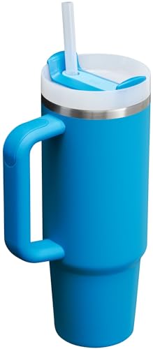 Stanley Quencher H2.0 Tumbler with Handle and Straw 30 oz | Flowstate 3-Position Lid | Cup Holder Compatible for Travel | Insulated Stainless Steel Cup | BPA-Free | Azure