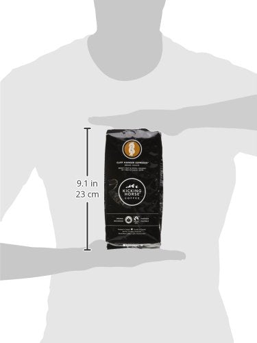 Kicking Horse Coffee, Cliff Hanger Espresso, Medium Roast, Whole Bean, 1 lb - Certified Organic, Fairtrade, Kosher Coffee