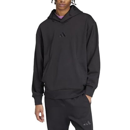Adidas Men's All SZN Fleece Hoodie, Black, Large