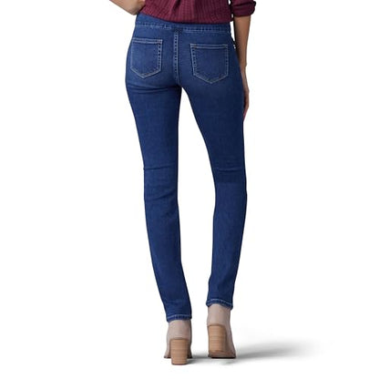 Lee Women's Sculpting Slim Fit Slim Leg Pull On Jean, Expedition, 6 Short
