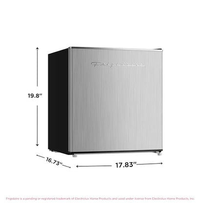 Frigidaire 1.6 cu ft Stainless Mini Fridge, Internal Freezer Compartment