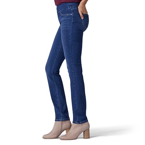 Lee Women's Sculpting Slim Fit Slim Leg Pull On Jean, Expedition, 6 Short