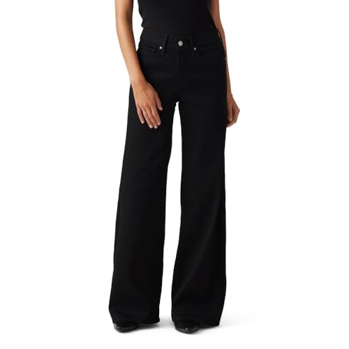 Levi's Women's 318 Shaping Wide-Leg Jeans | (Also Available in Plus), (New) Soft Black, 26