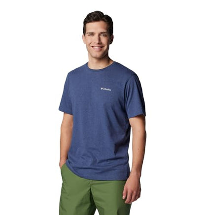 Columbia Men's Thistletown Hills Short Sleeve, Dark Mountain Heather, Large