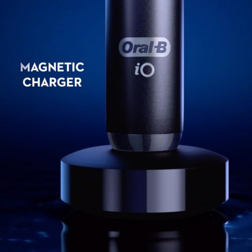 Oral-B iO Deep Clean + Protect Rechargeable Electric Toothbrush, White with Visible Pressure Sensor, 5 Cleaning Settings, 2 Min Timer, an iO Series 7 Toothbrush, 2 Replacement Brush Heads, and Charging Travel Case