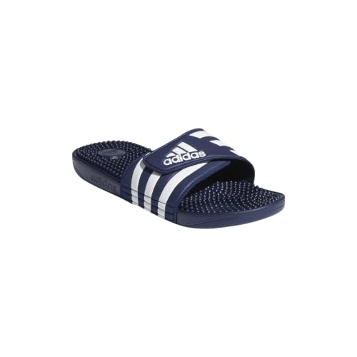 adidas Unisex-Adult Adissage, Dark Blue/White/Dark Blue