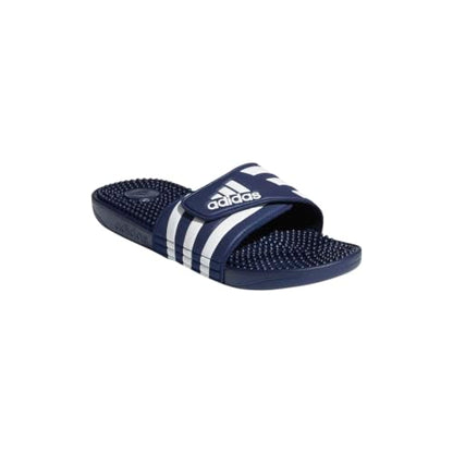 adidas Unisex-Adult Adissage, Dark Blue/White/Dark Blue