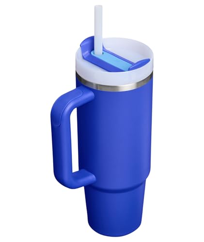 STANLEY Quencher H2.0 Tumbler with Handle and Straw 30 oz | Flowstate 3-Position Lid | Cup Holder Compatible for Travel | Insulated Stainless Steel Cup | BPA-Free | Cobalt