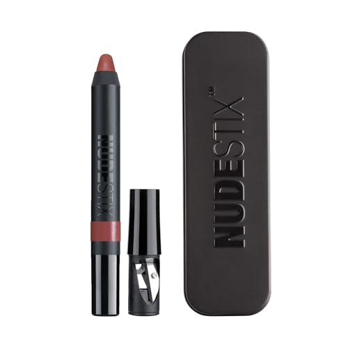 Nudestix Magnetic Matte Lip Color – 3-in-1 Long-Wear Lipstick, Lip Liner & Lip Stain Pencil | Kiss-Proof, Transfer-Proof, Lightweight Matte Formula | Clean, Cruelty-Free Lip Makeup, Shade: Freckle