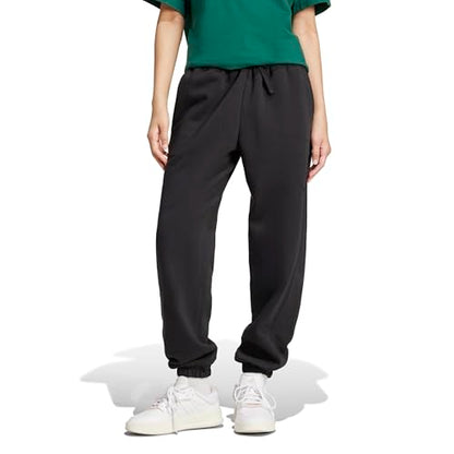 Adidas Women's All SZN Fleece Loose Pants, Black, Large