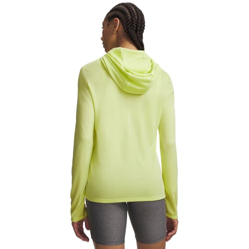 Under Armour Women's Velocity Hoodie, (727) Sonic Yellow / / Metallic Silver, Large