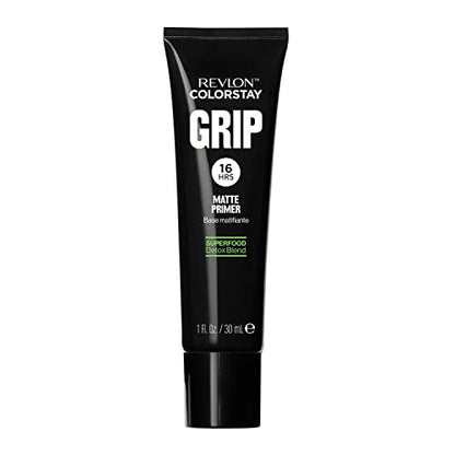 Revlon ColorStay Grip Primer, Mattifying, Blurring & Oil Absorbing Face Makeup, Absorb Sebum, Blurs Imperfections and Reduces Pore Appearance, 1 fl oz/ 30ml