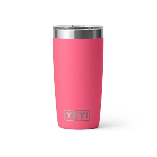 YETI Rambler 10 oz Tumbler, Stainless Steel, Vacuum Insulated with MagSlider Lid, Tropical Pink