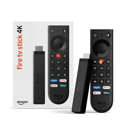 Amazon Fire TV Stick 4K (newest model), simple 4K streaming, new Fire TV Remote, all your apps in one place, free & live TV, find shows faster with Alexa+