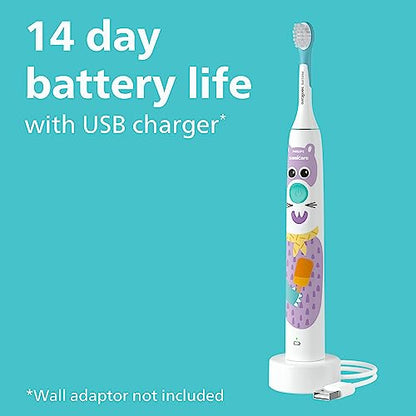 Philips Sonicare for Kids Design-A-Pet Electric Toothbrush, 1 Brush Head