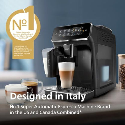 Philips 3200 Series Fully Automatic Espresso Machine, LatteGo Milk System