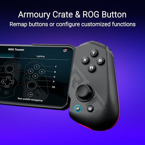 ASUS ROG Tessen Gaming Mobile Controller (foldable, one size fits all, on-the-fly key mapping, RGB lighting, 500Hz polling rate)