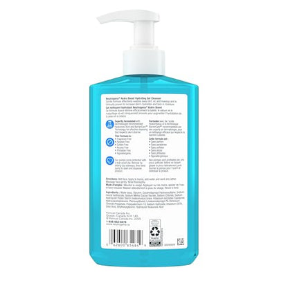 Neutrogena Hydro Boost Hydrating Gel Face Wash, Fragrance Free, 473 mL