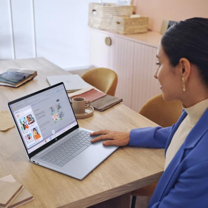 HP Chromebook 14 Inch Laptop, 2K Display, Intel N150, 8 GB RAM, 128 GB UFS, Intel Graphics, Chrome OS, Glacier Silver, 14a-nk0006ca