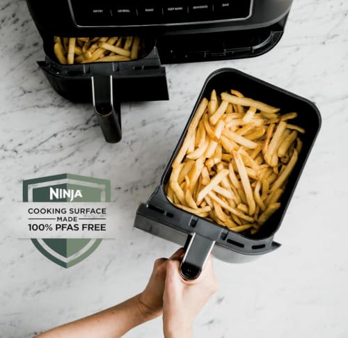 Ninja Foodi Air Fryer, 10 Qt/9.5L DualZone, 6-in-1, Black, DZ302C