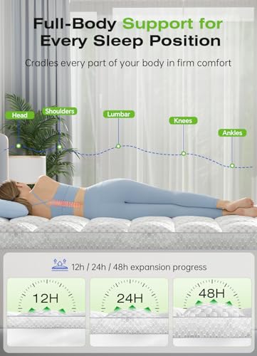 BEDELITE King Mattress Topper, Thick Pillow Top Mattress Pad Bed Cover