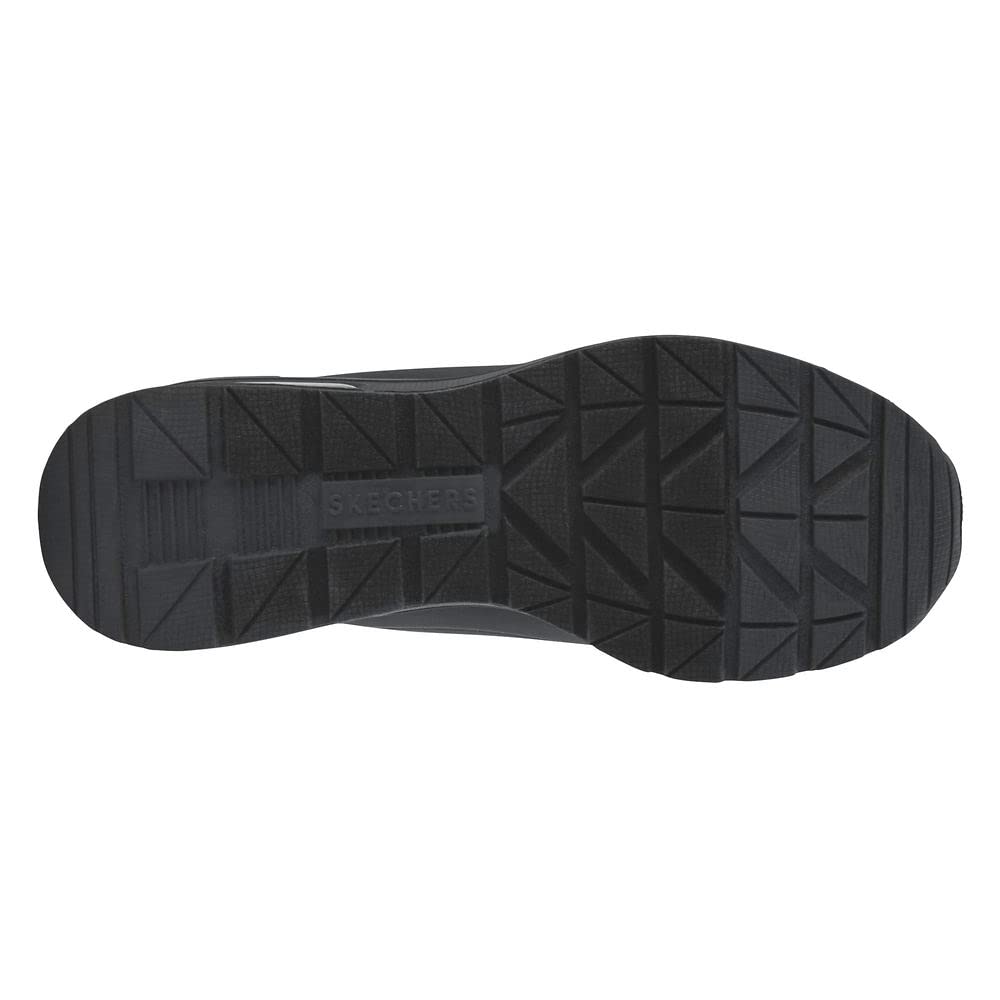 Skechers Women's Million Elevated Air Sneaker, Black, 8.5