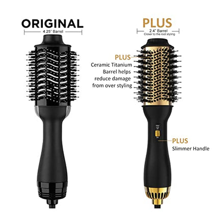 LANDOT Hair Blow Dryer Brush, One-Step Ionic Hot Air Styler Volumizer 60mm