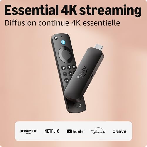 Amazon Fire TV Stick 4K Select (newest model), start streaming in 4K, hundreds of thousands of movies and shows, and free & live TV, Designed for Alexa+