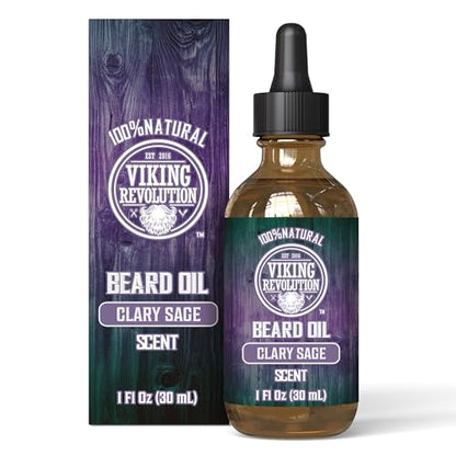 Viking Revolution Beard Oil - Clary Sage - 1 fl oz